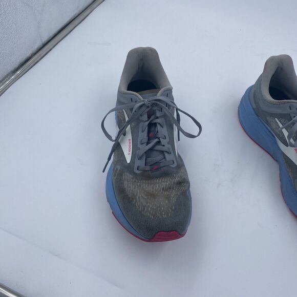 Brooks Launch Sneakers Women's Sz 10 Gray Blue Running Athletic Shoes - Picture 2 of 16